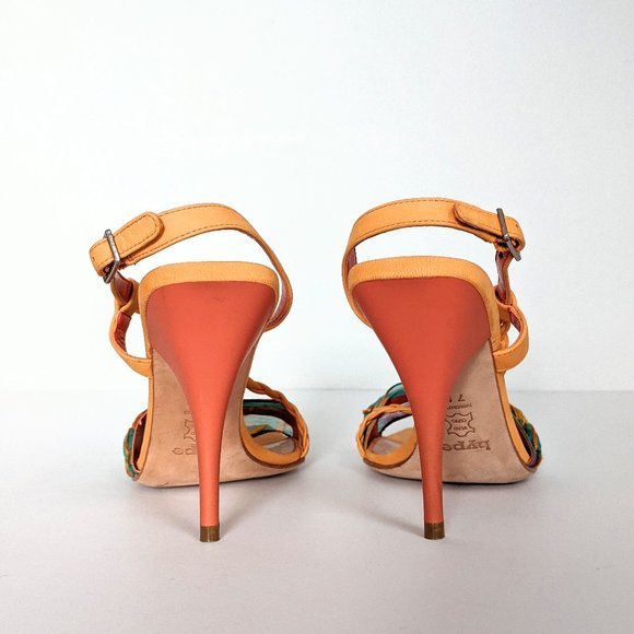 Hype Heeled Leather Sandals - Picture 8 of 15